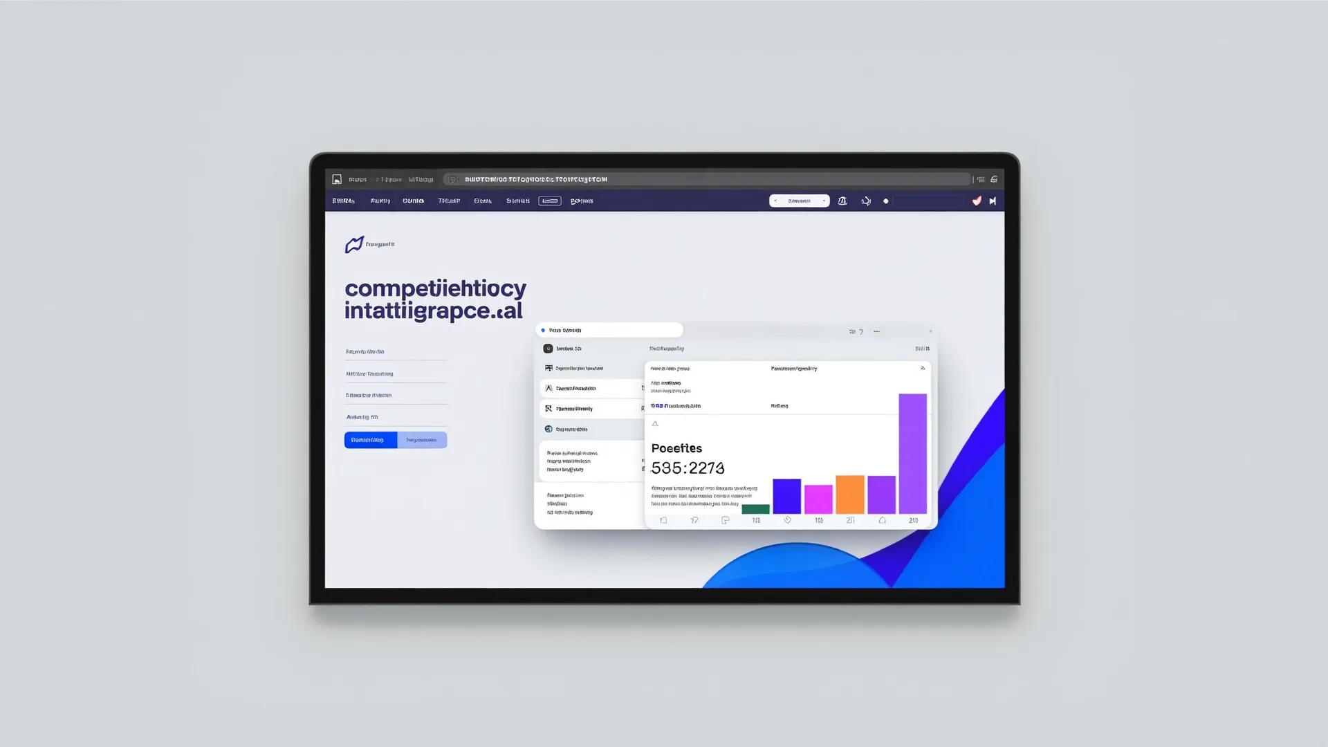 bCompetitive homepage design