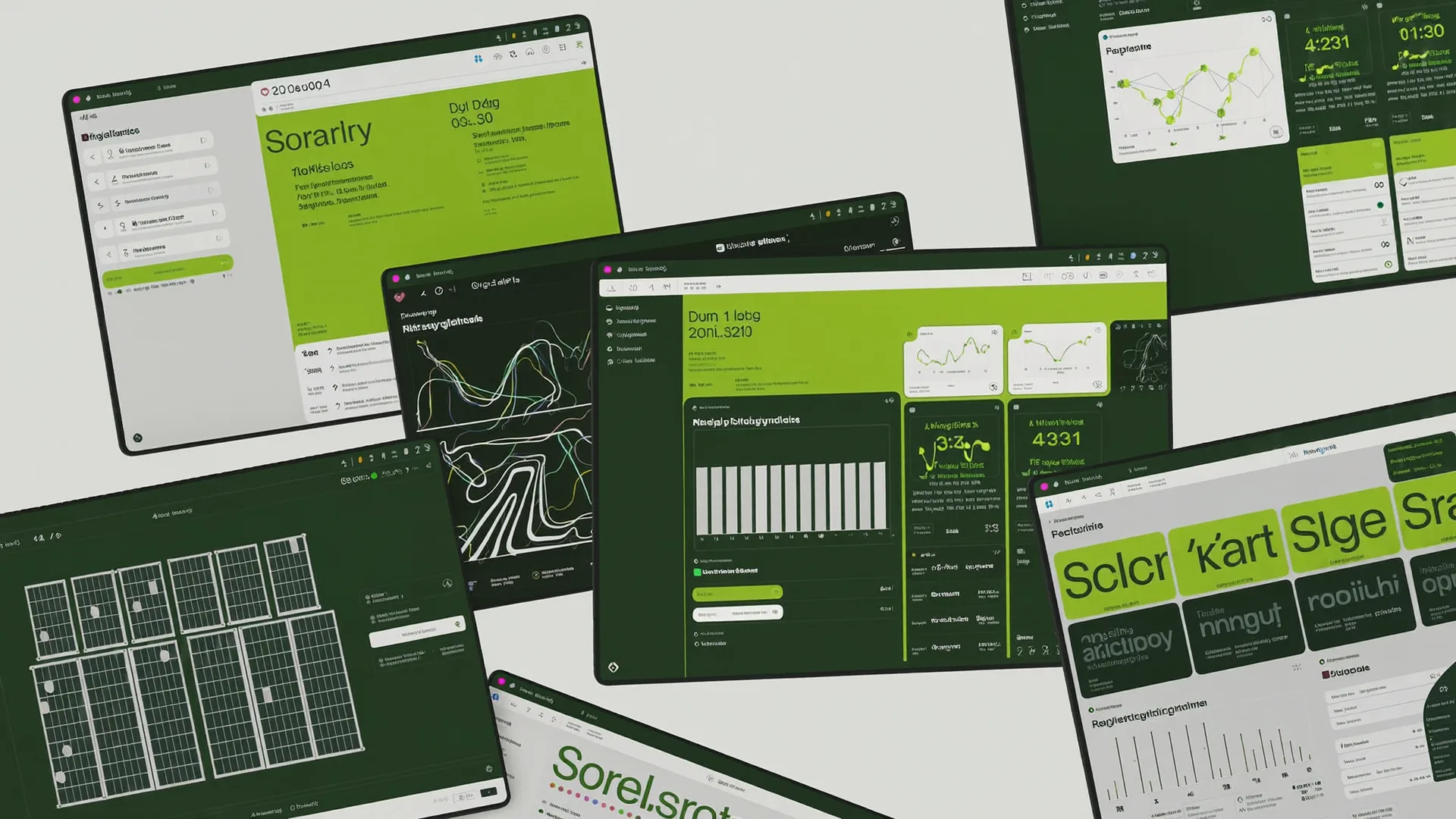 Ecopulse screens laid out