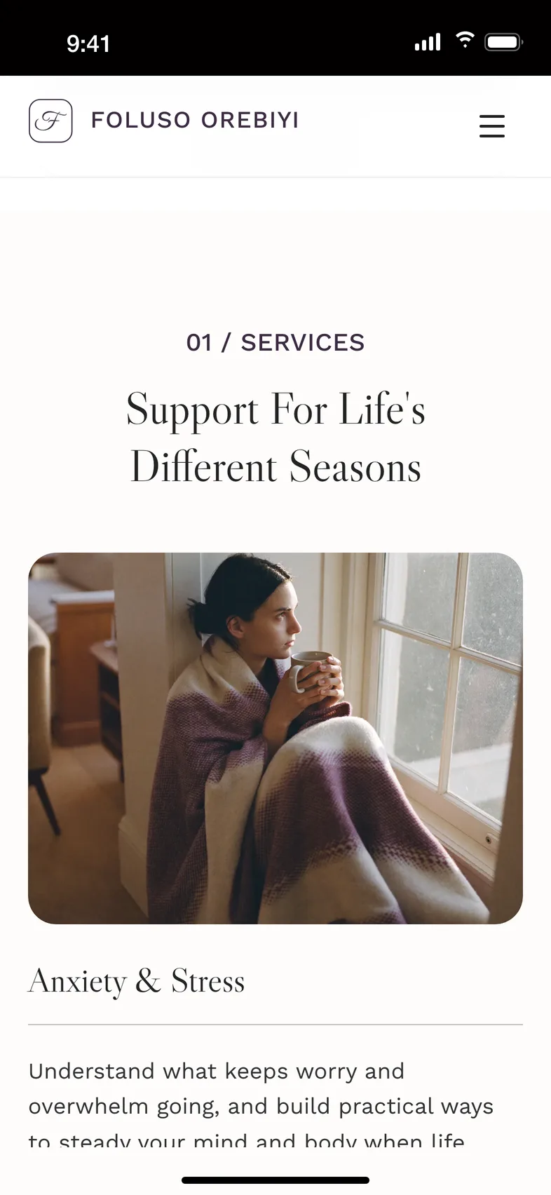 Foluso Orebiyi: Services